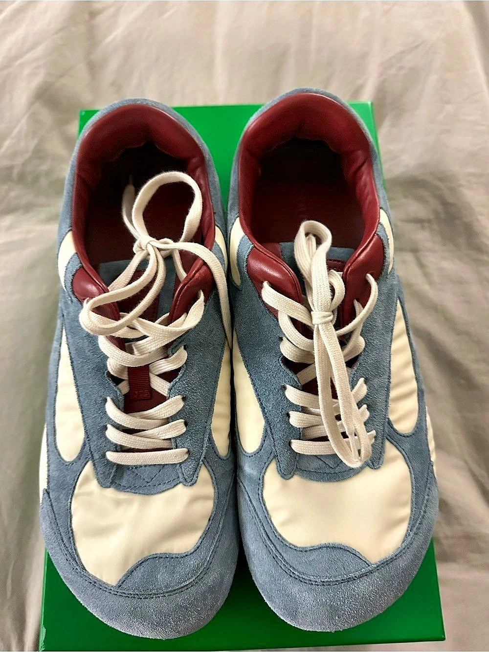 Bottega Veneta Women’s Orbit Flash Sneakers Blue & White US 9